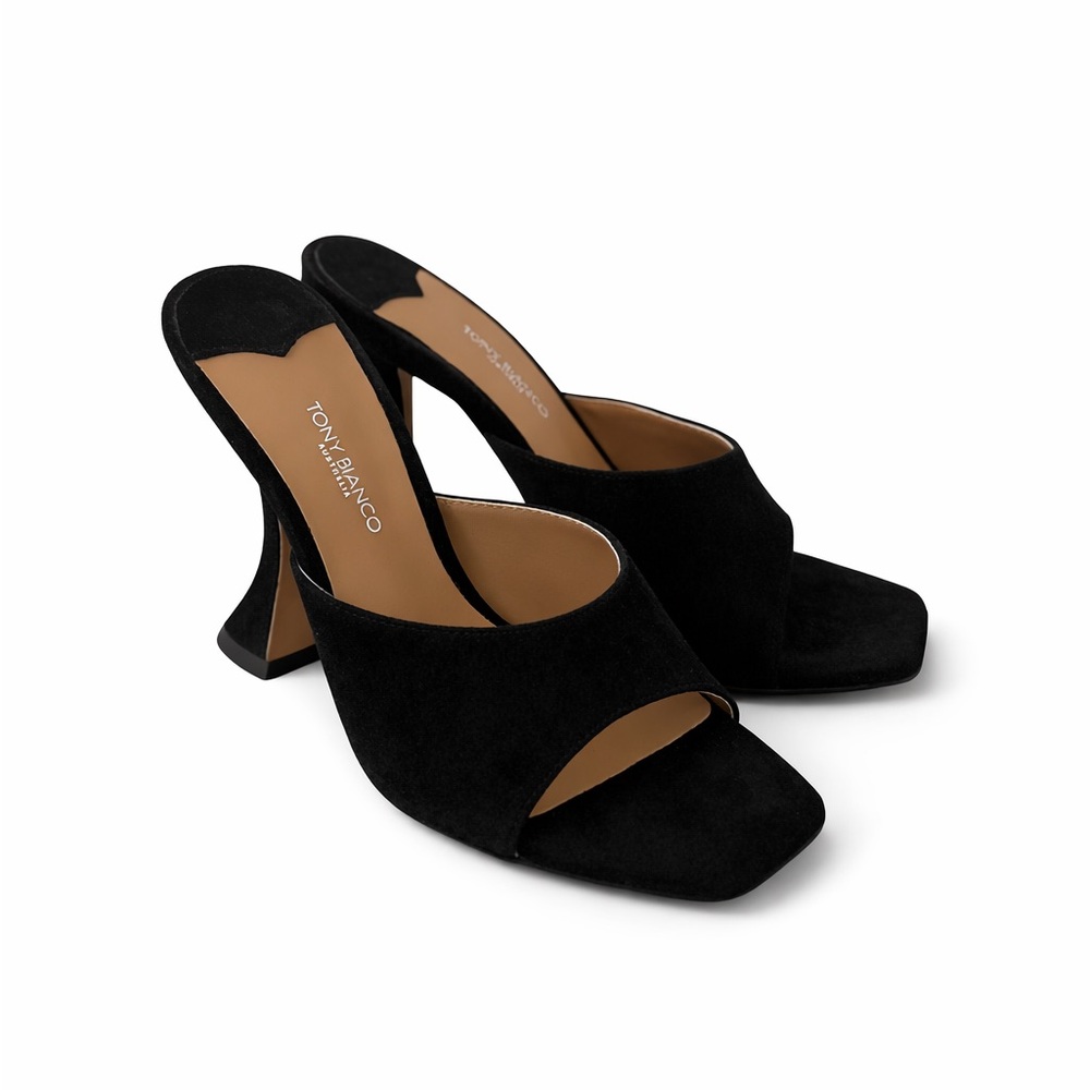 Tony Bianca Scarlett Mule in Black Suede - Picture 3 of 4